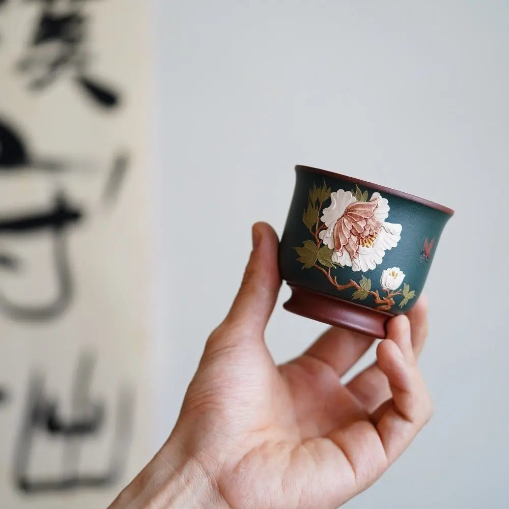 Hua Kai Fu Gui 120cc - Yixing Handmade Teacup 江苏宜兴
