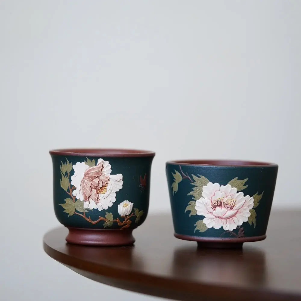 Hua Kai Fu Gui 120cc - Yixing Handmade Teacup 江苏宜兴
