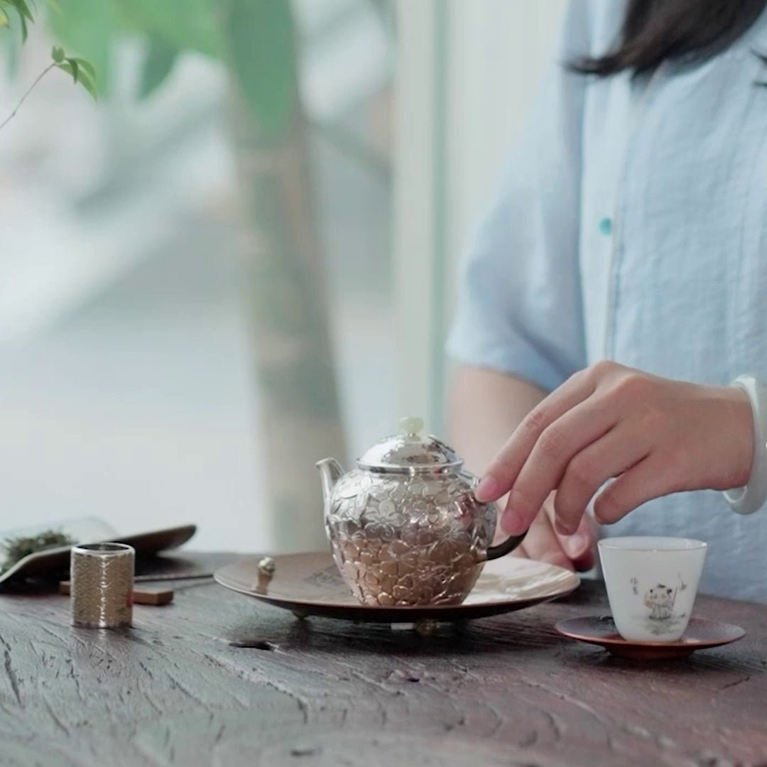 Hua Man 250cc - Handmade silver pot zycschina