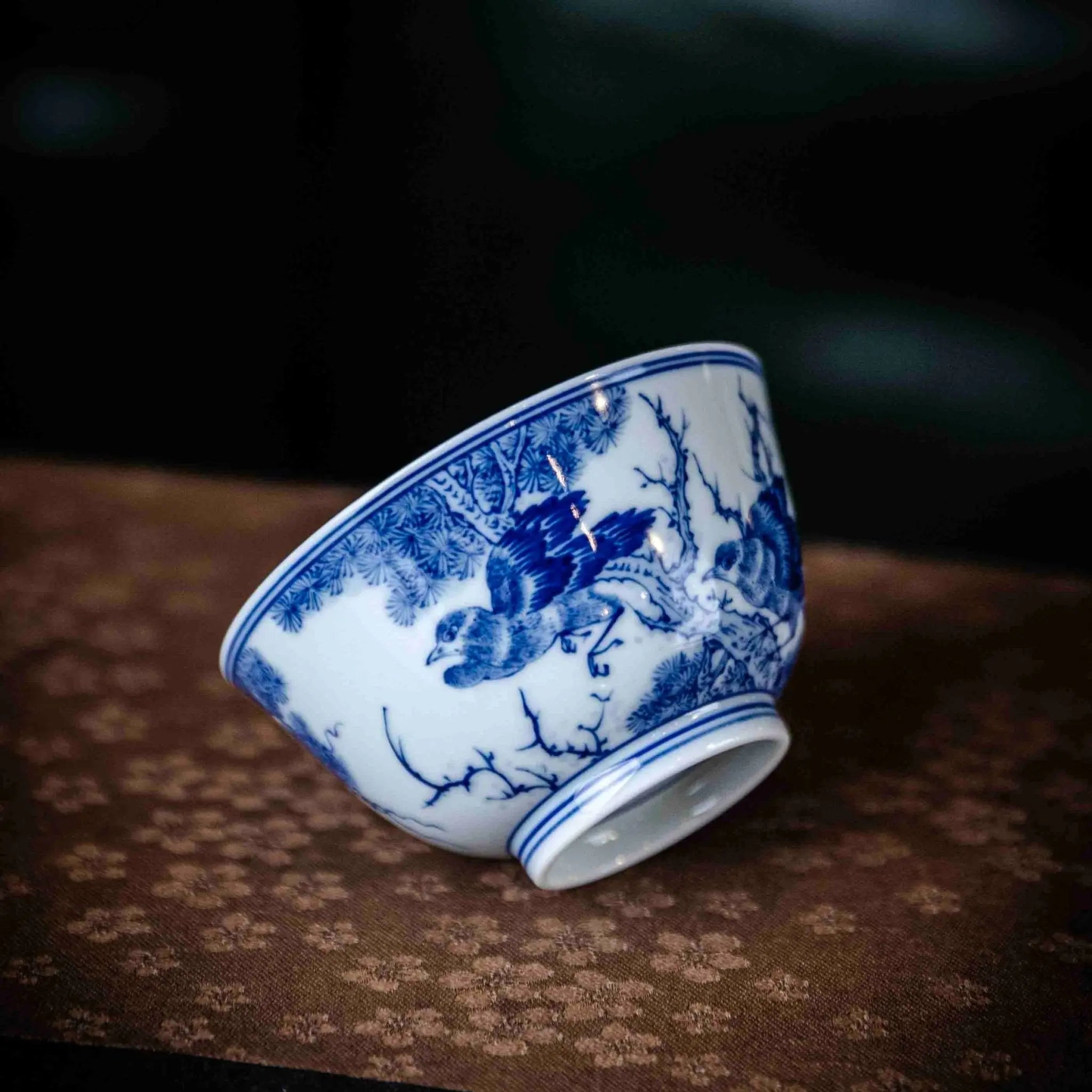 Hua Niao 120cc - Jing De Zhen Porcelain Gaiwan zycschina