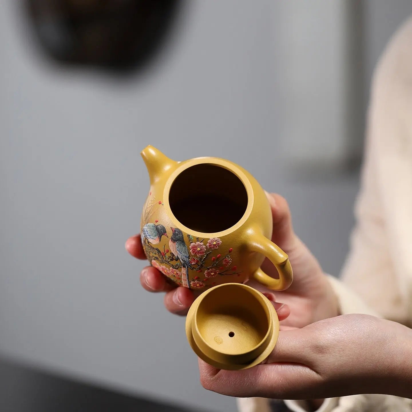 Hua Niao Qin Quan 170cc - Yixing Handmade Teapot 江苏宜兴