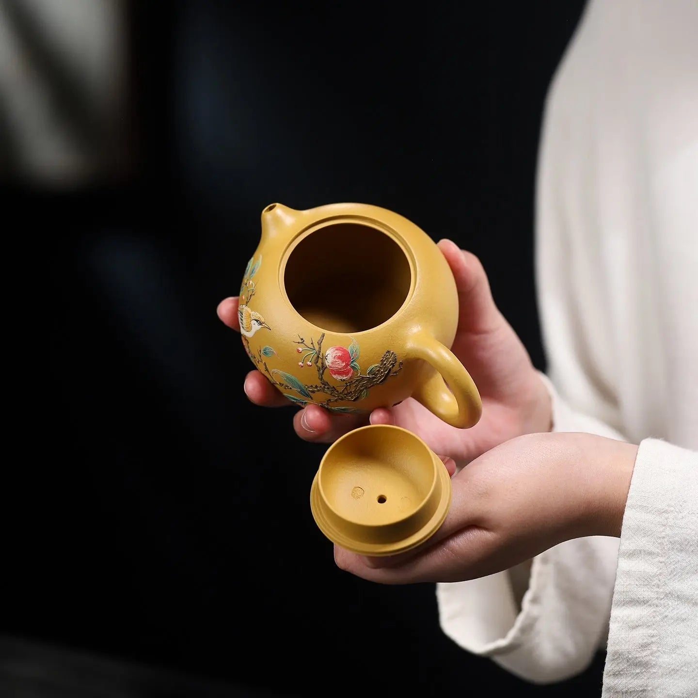 Hua Niao Xi Shi 230cc - Yixing Handmade Teapot 江苏宜兴