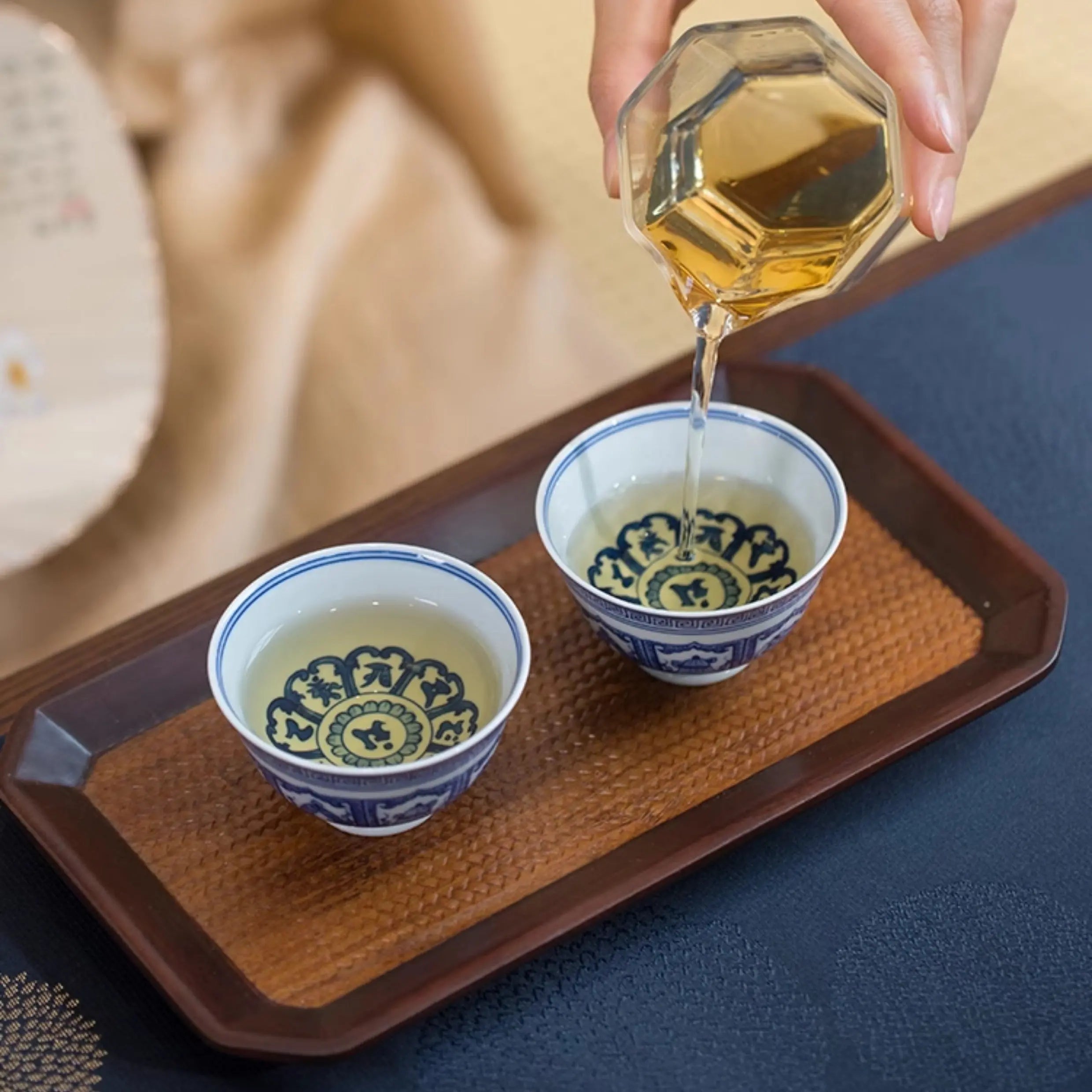 Ji Xiang Ba Bao - Jing De Zhen Porcelain Teacup zycschina