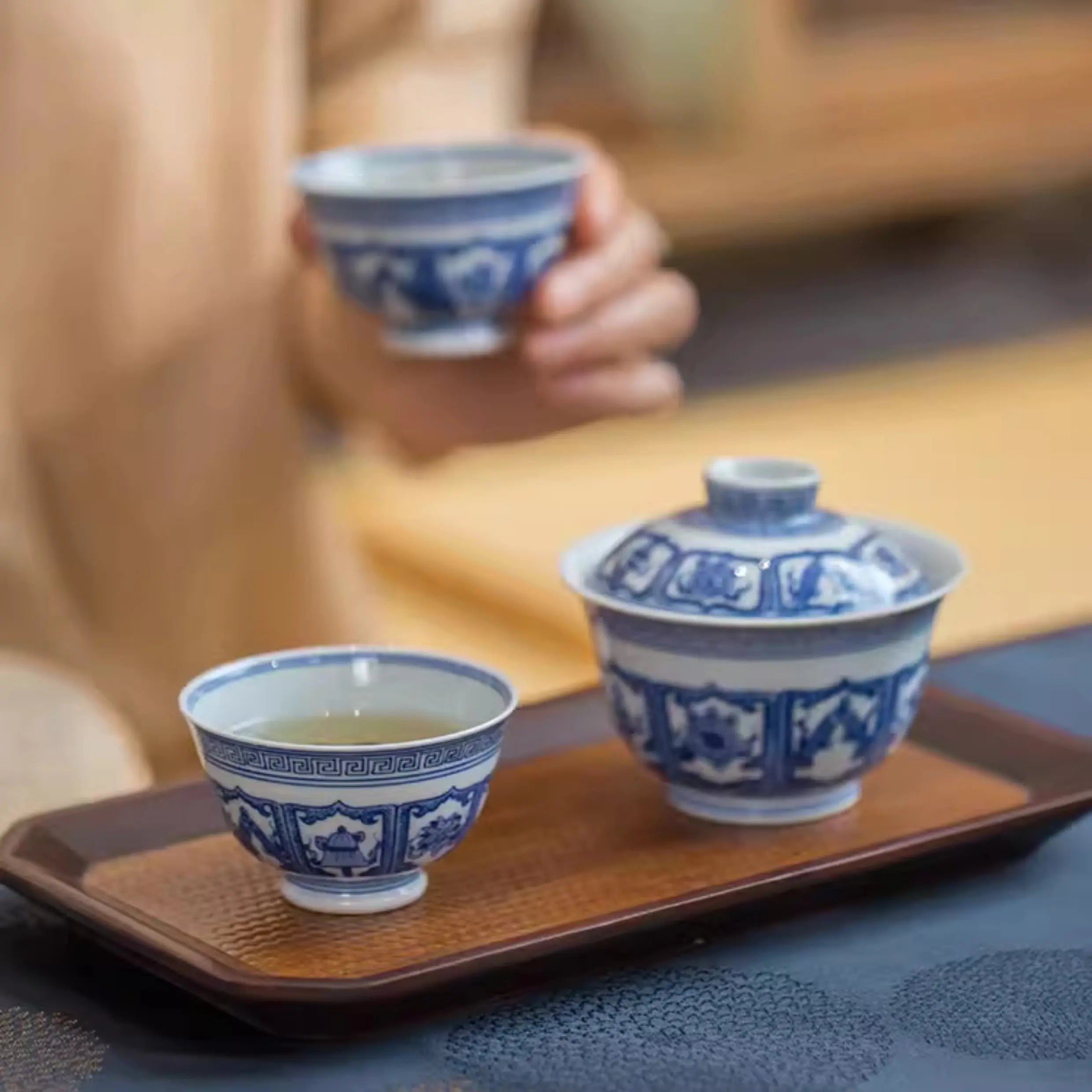 Ji Xiang Ba Bao - Jing De Zhen Porcelain Teacup zycschina