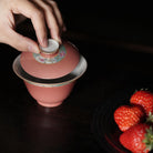 Jiang Sha Hua Cao 140cc - Jingdezhen Porcelain Gaiwan zycschina