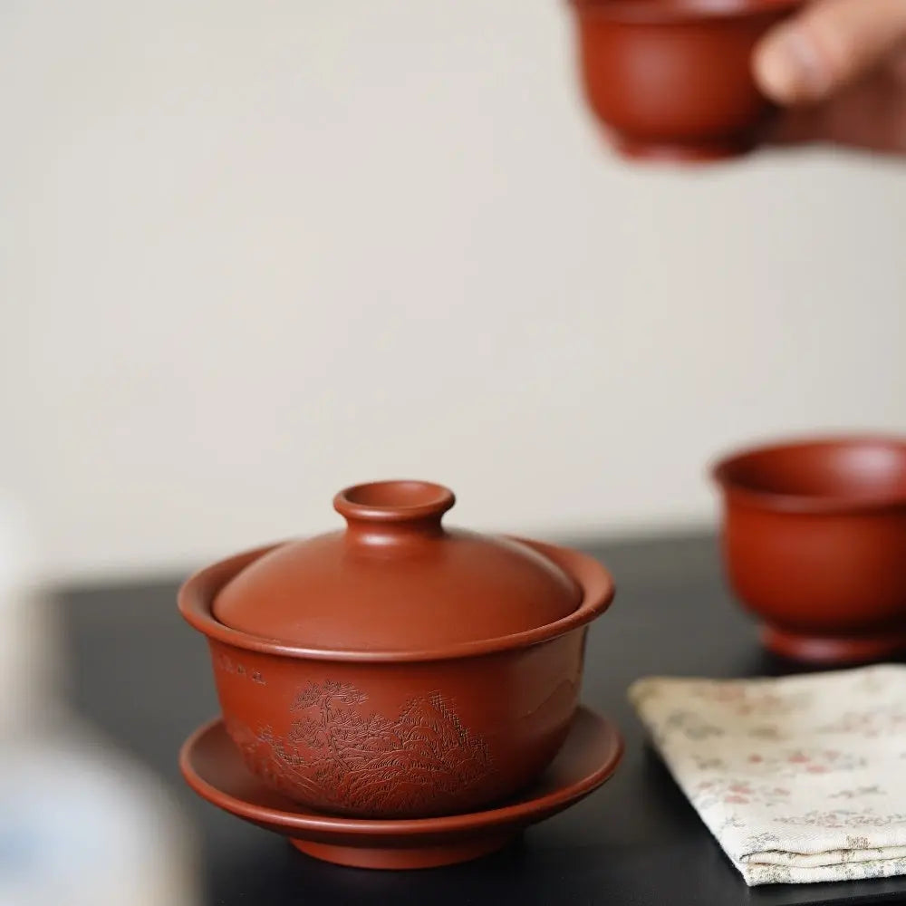 Jiang Shan Ru Hua 200cc - Yixing Handmade Gaiwan 江苏宜兴