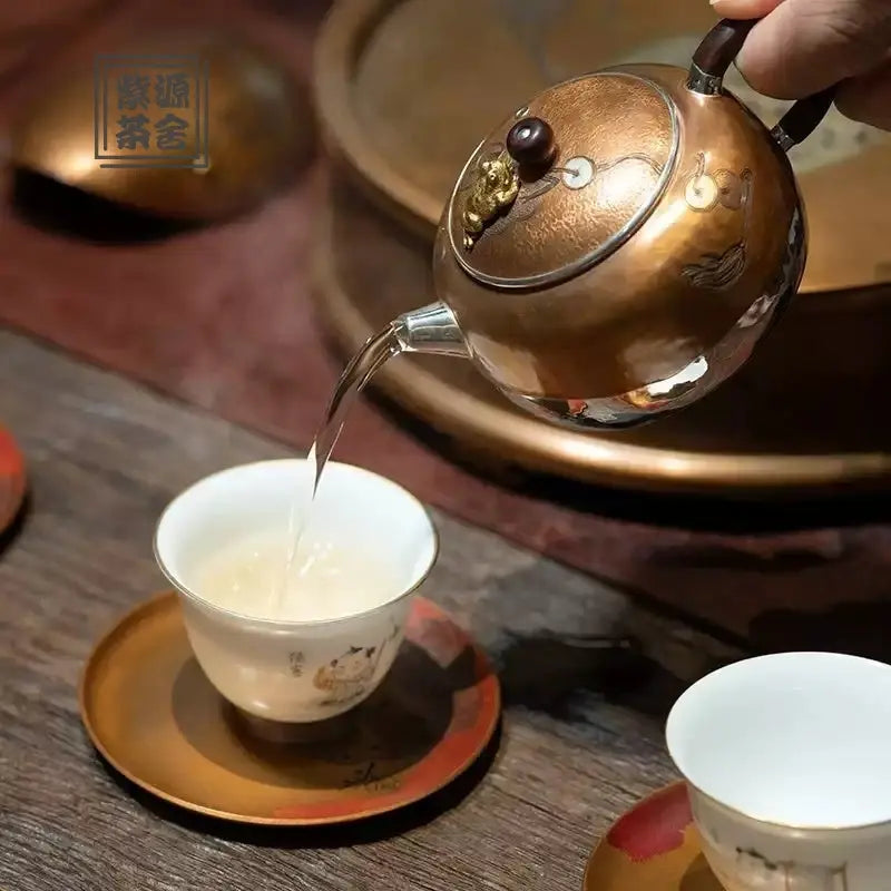 Jin Chan 120cc - Handmade silver pot zycschina