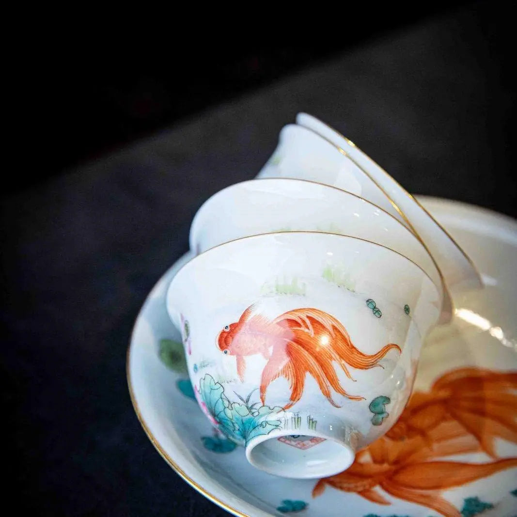Jin Shang Tian Hua 130cc - Jing De Zhen Porcelain Gaiwan zycschina