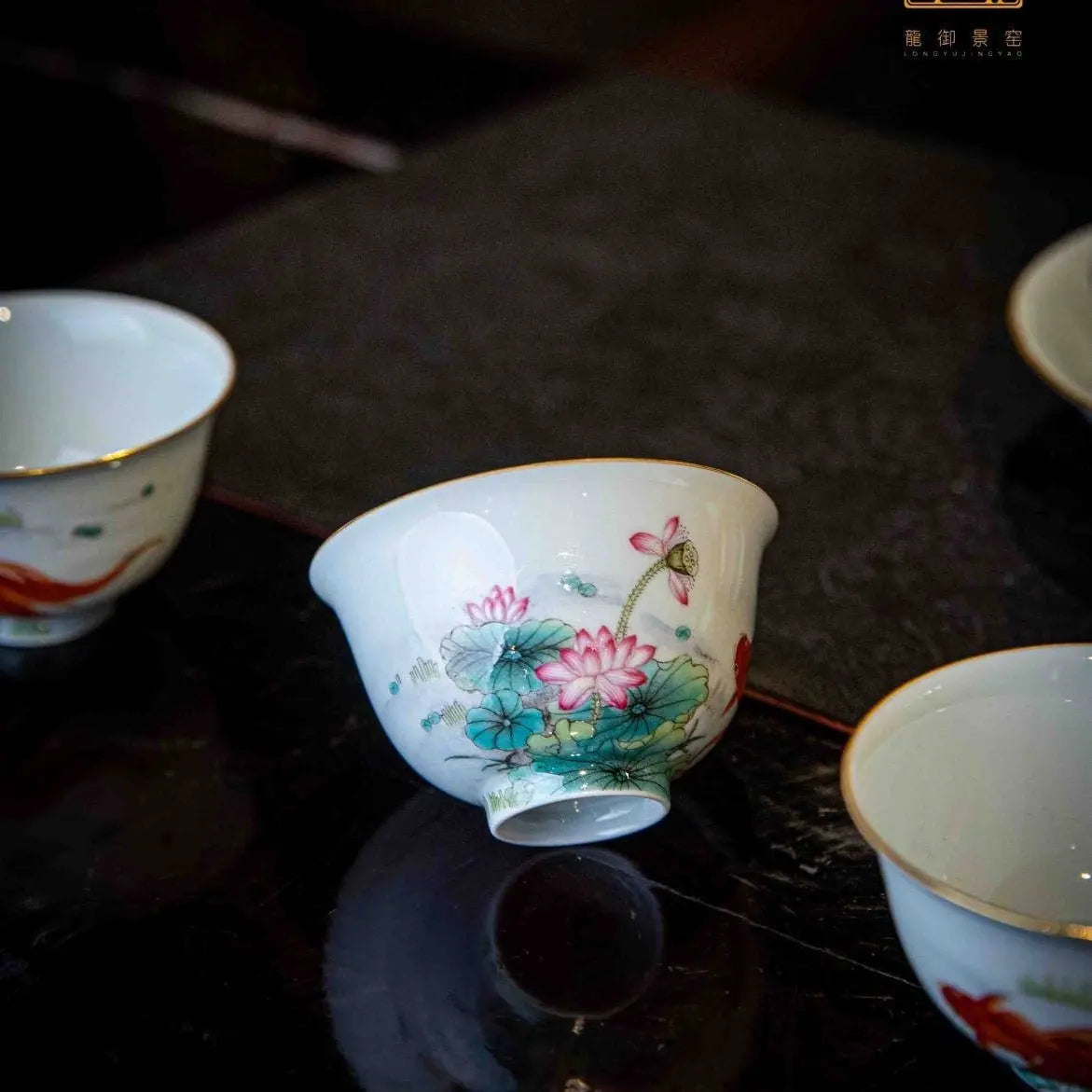 Jin Shang Tian Hua 130cc - Jing De Zhen Porcelain Gaiwan zycschina