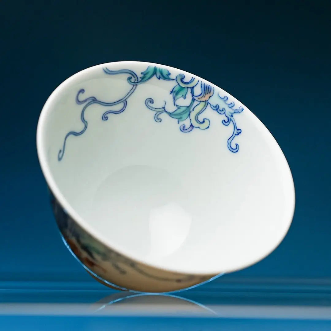 Jin Shang Tian Hua 165cc - Jing De Zhen Porcelain Gaiwan zycschina