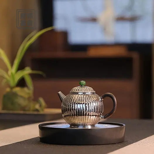 Jin Wen Ju Lun Zhu 200cc - Handmade silver pot zycschina