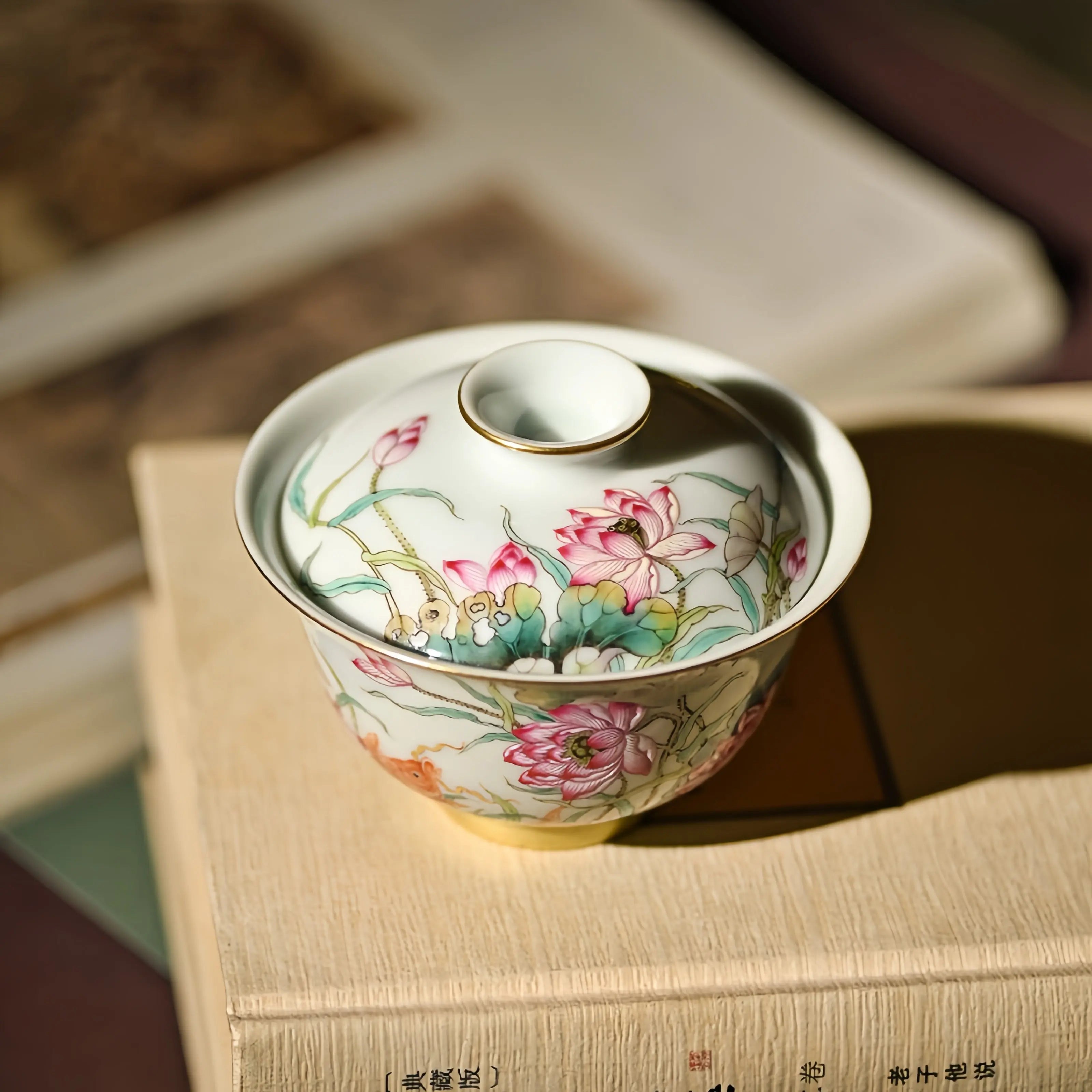 Jin Yu Man He 145cc - Jing De Zhen Porcelain Gaiwan zycschina