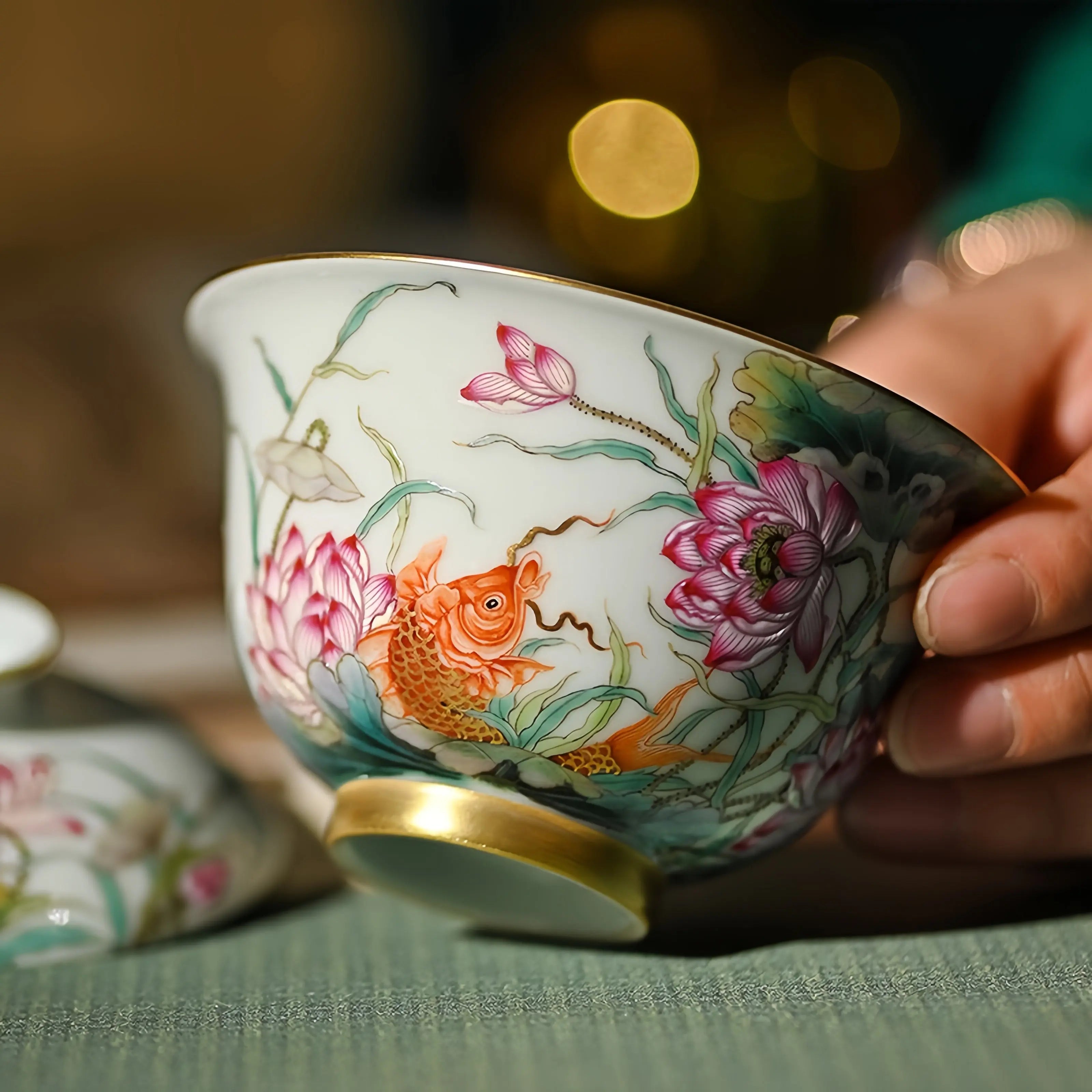 Jin Yu Man He 145cc - Jing De Zhen Porcelain Gaiwan zycschina