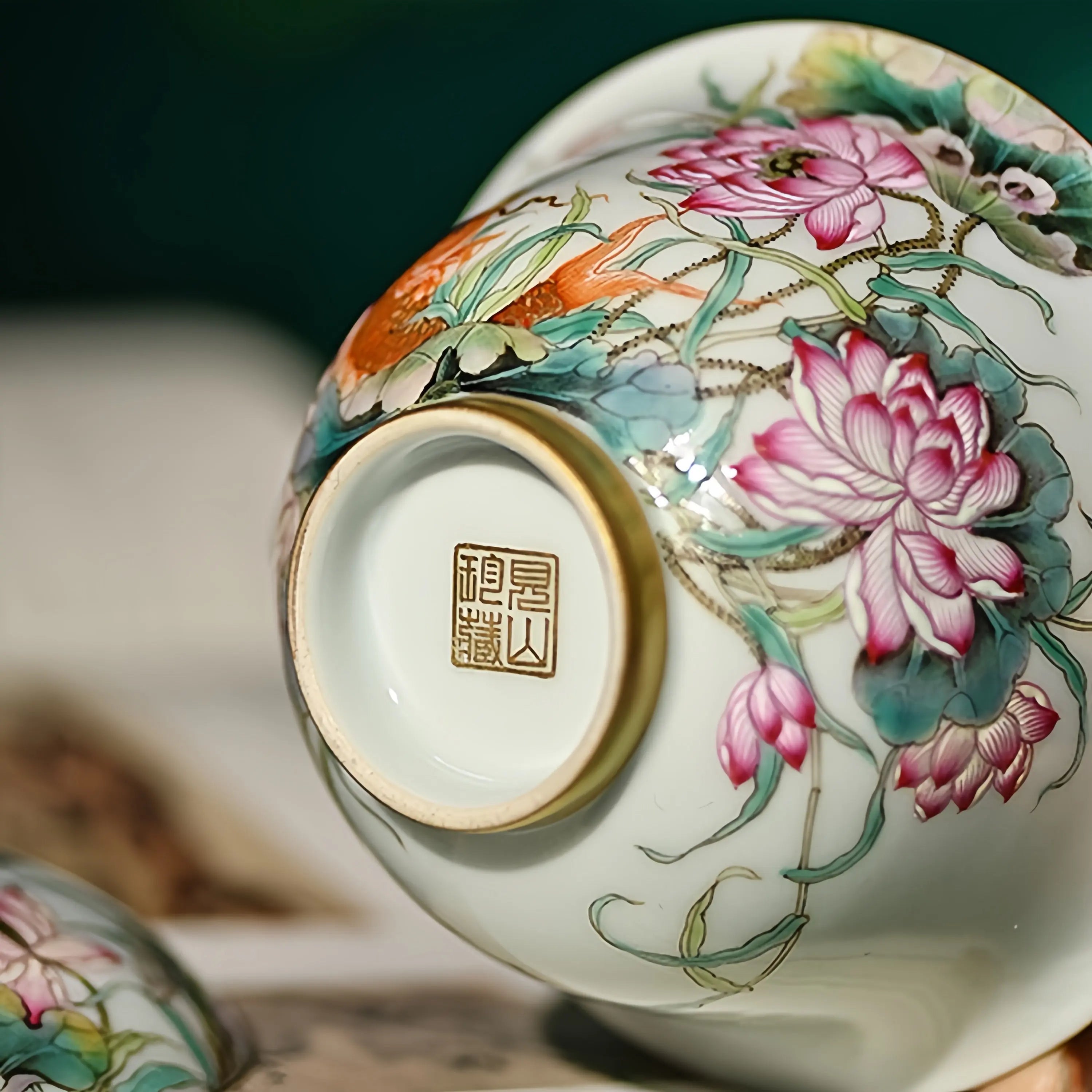 Jin Yu Man He 145cc - Jing De Zhen Porcelain Gaiwan zycschina