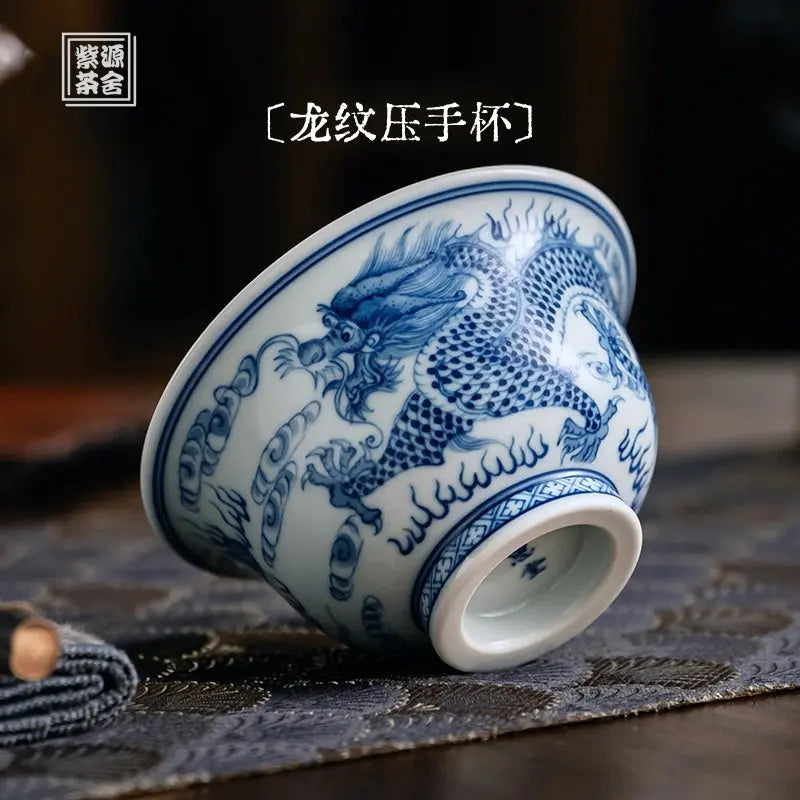 Jing Dian Long Wen - Porcelain Teacup zycschina