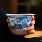 Jing Dian Long Wen - Porcelain Teacup zycschina