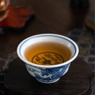Jing Dian Long Wen - Porcelain Teacup zycschina