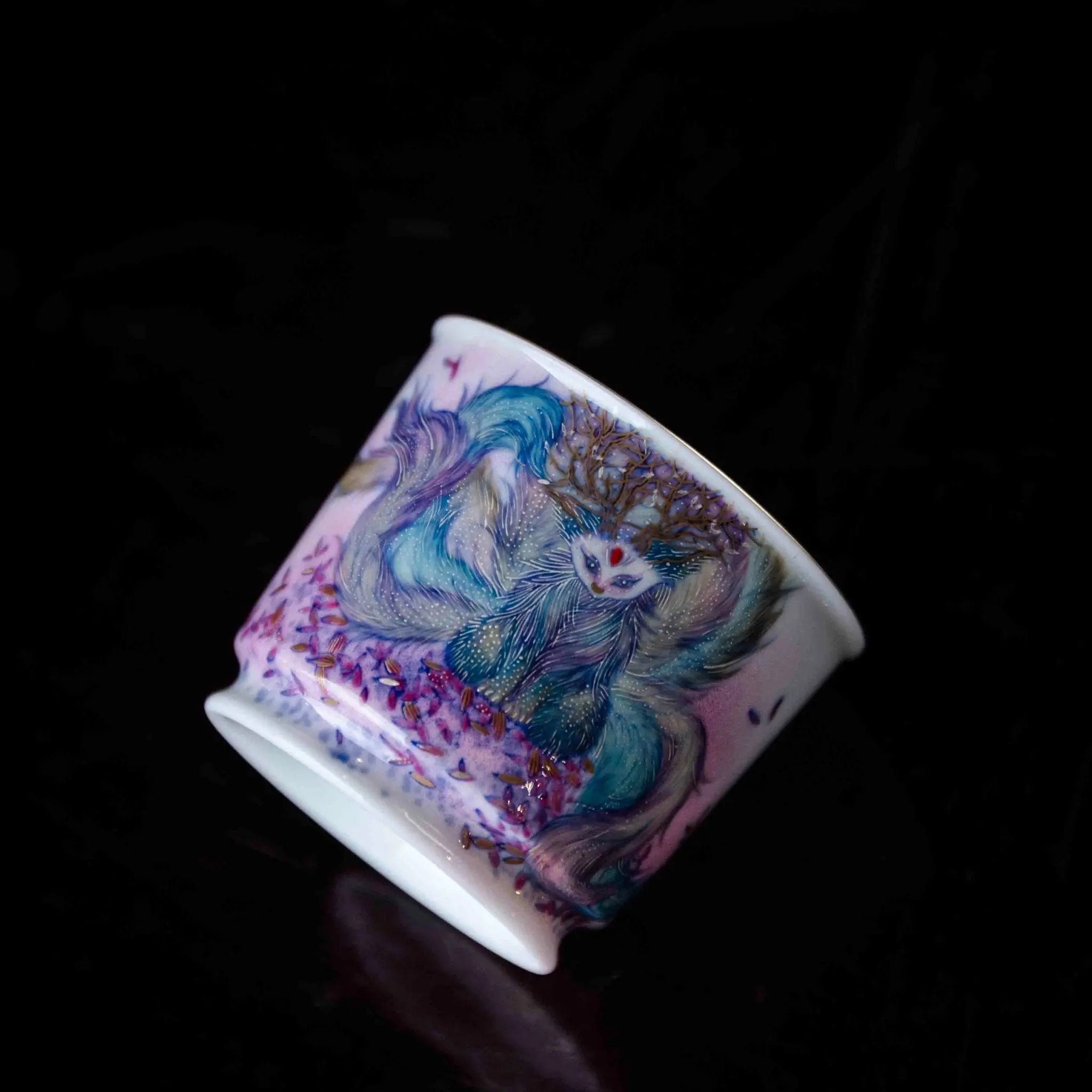Jiu Wei Hu 180cc - Jing De Zhen Porcelain Gaiwan zycschina