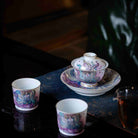 Jiu Wei Hu 180cc - Jing De Zhen Porcelain Gaiwan zycschina