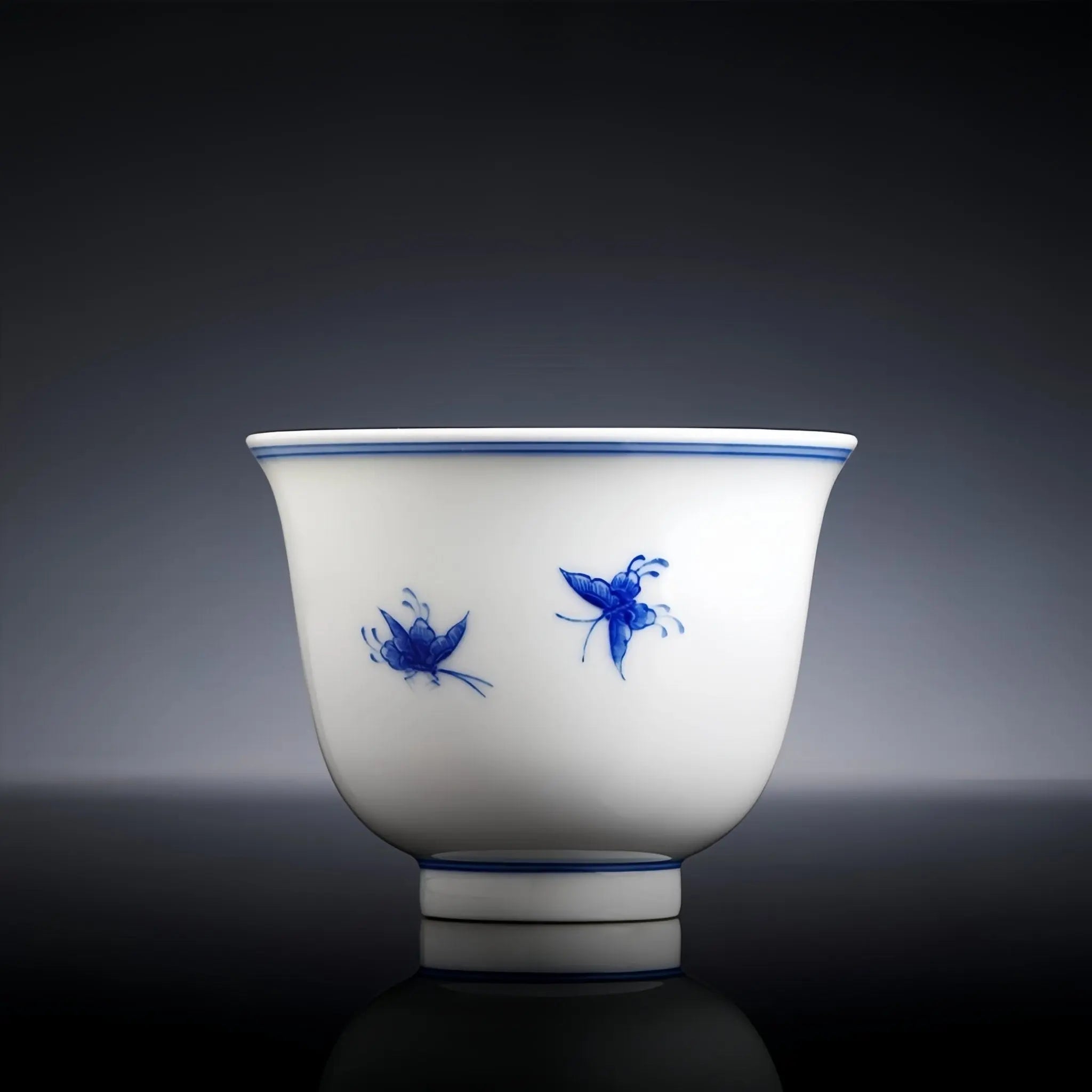 Ju Shi Hua Niao 70cc - Jing De Zhen Porcelain Teacup zycschina