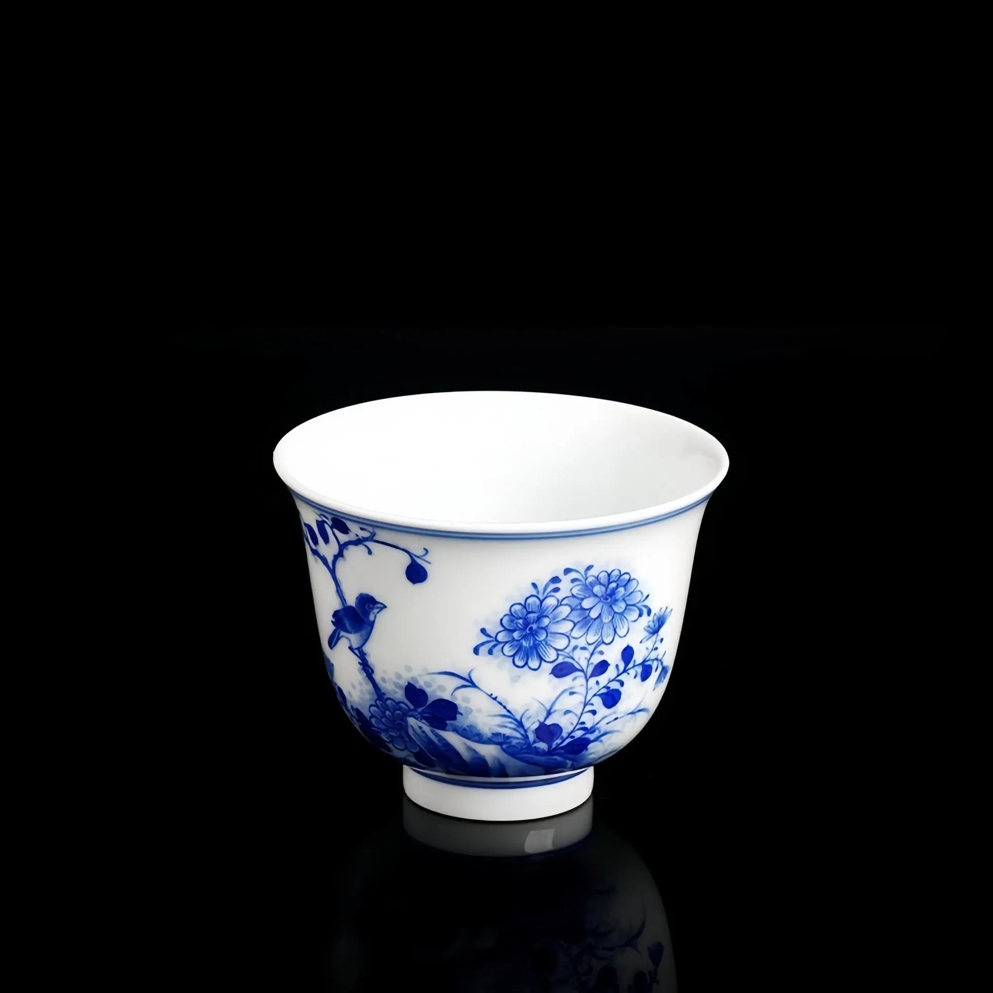 Ju Shi Hua Niao 70cc - Jing De Zhen Porcelain Teacup zycschina