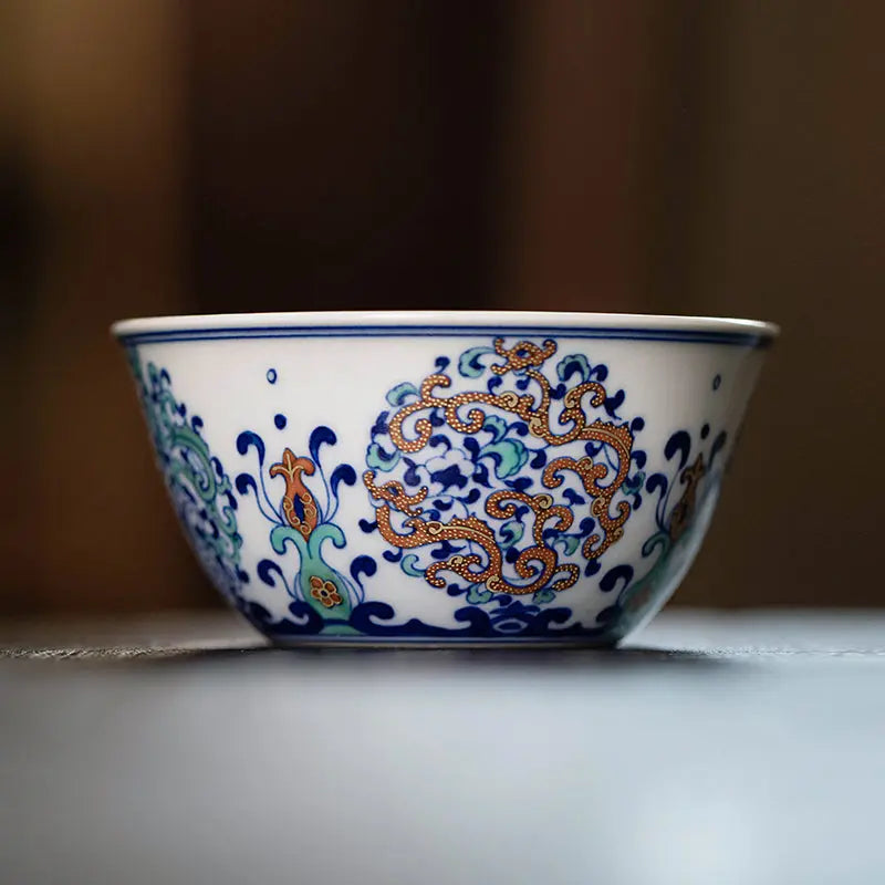Kui Long Wen - Jing De Zhen Porcelain Teacup zycschina