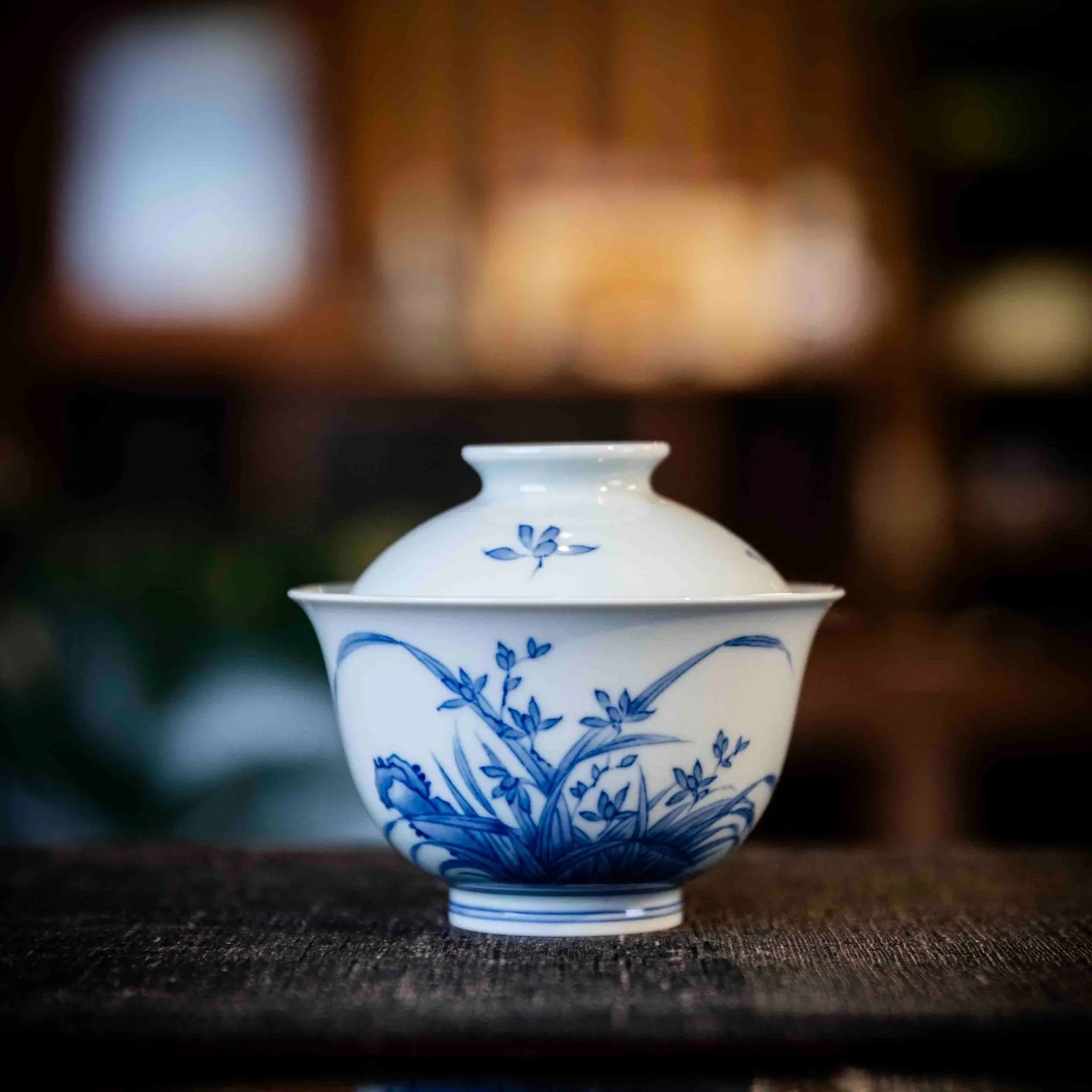Lan Hua 120cc - Jing De Zhen Porcelain Gaiwan zycschina