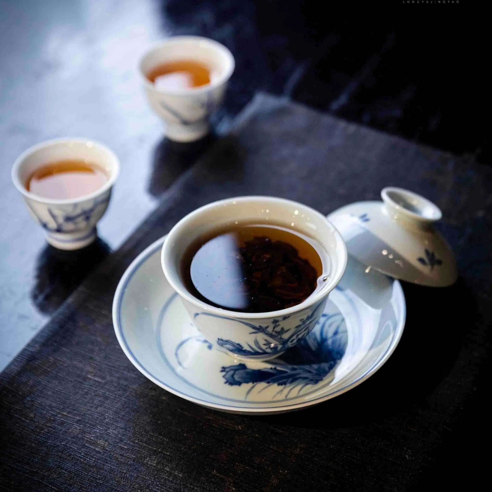 Lan Hua 120cc - Jing De Zhen Porcelain Gaiwan zycschina
