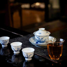 Lan Hua 120cc - Jing De Zhen Porcelain Gaiwan zycschina