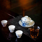 Lan Hua 120cc - Jing De Zhen Porcelain Gaiwan zycschina