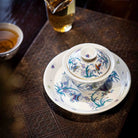Lan Hua Hu Die 125cc - Jing De Zhen Porcelain Gaiwan zycschina