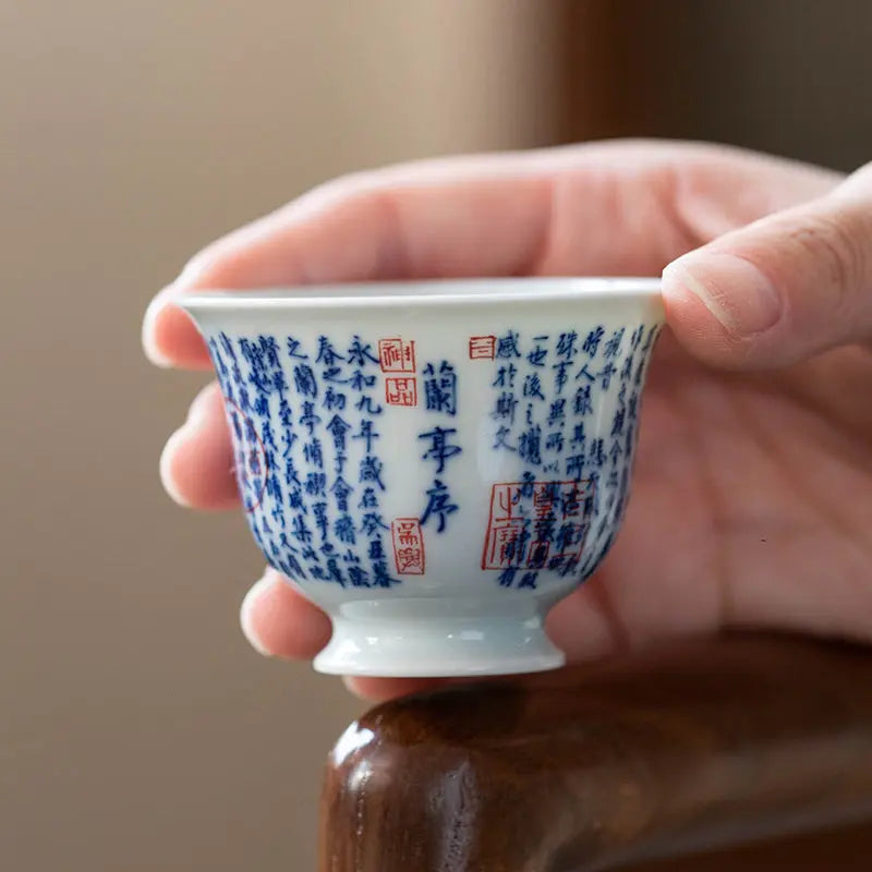 Lan Ting Xu - Jing De Zhen Porcelain Teacup zycschina