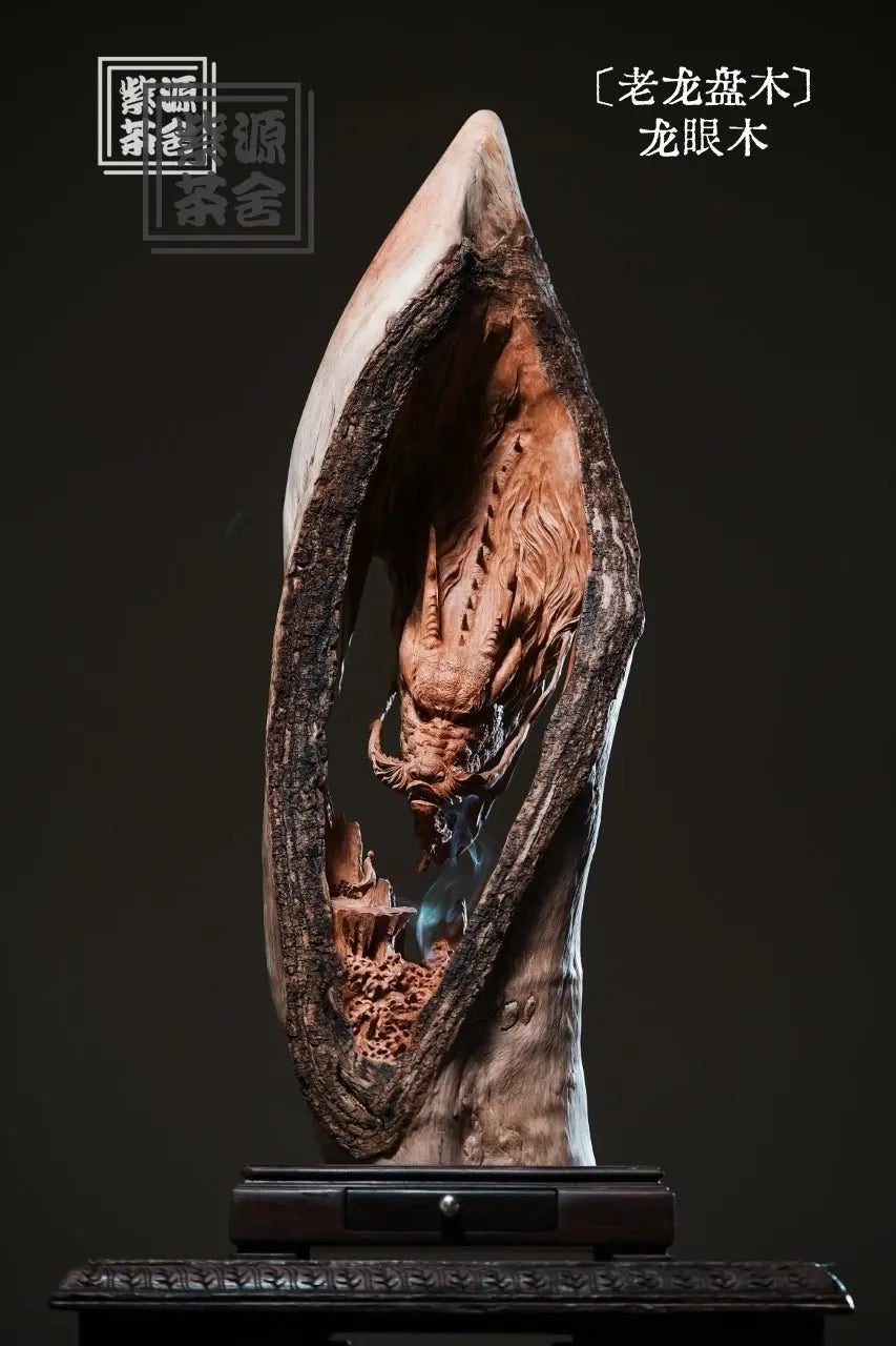 Lao Long Pan Mu - Wood Sculpture zycschina