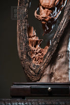 Lao Long Pan Mu - Wood Sculpture zycschina