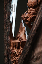 Lao Long Pan Mu - Wood Sculpture zycschina