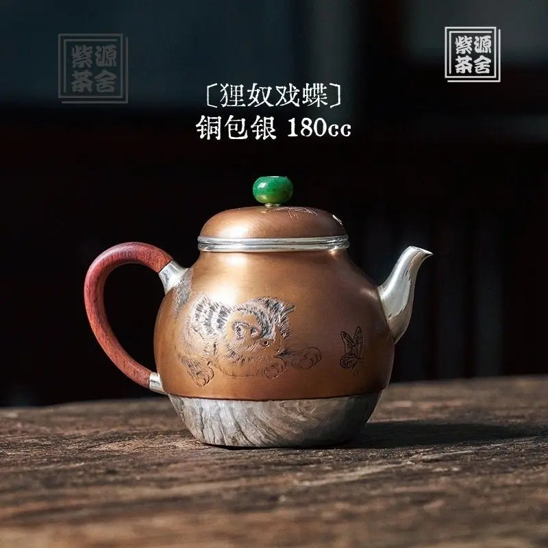 Li Nu Xi Die 180cc - Handmade silver pot zycschina