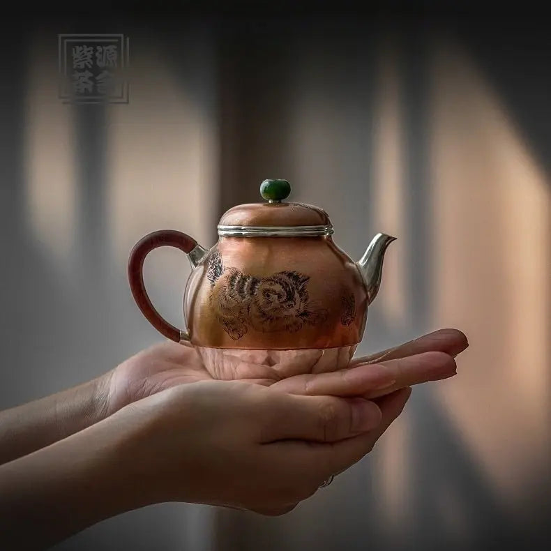 Li Nu Xi Die 180cc - Handmade silver pot zycschina