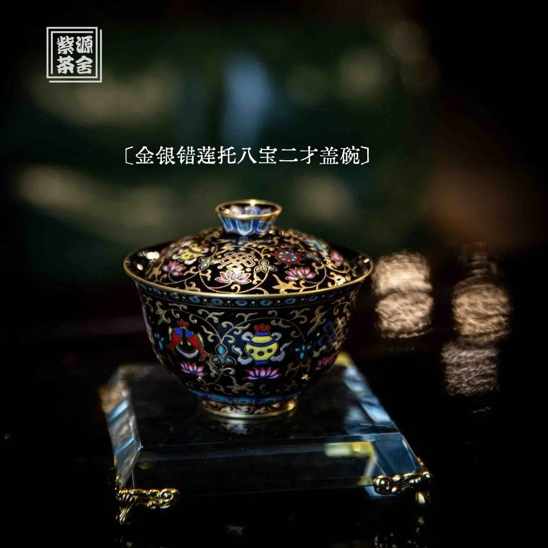 Lian Tuo Ba Bao 100cc - Jing De Zhen Porcelain Gaiwan zycschina