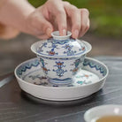 Lian Tuo Ba Bao - Jing De Zhen Porcelain Gaiwan zycschina