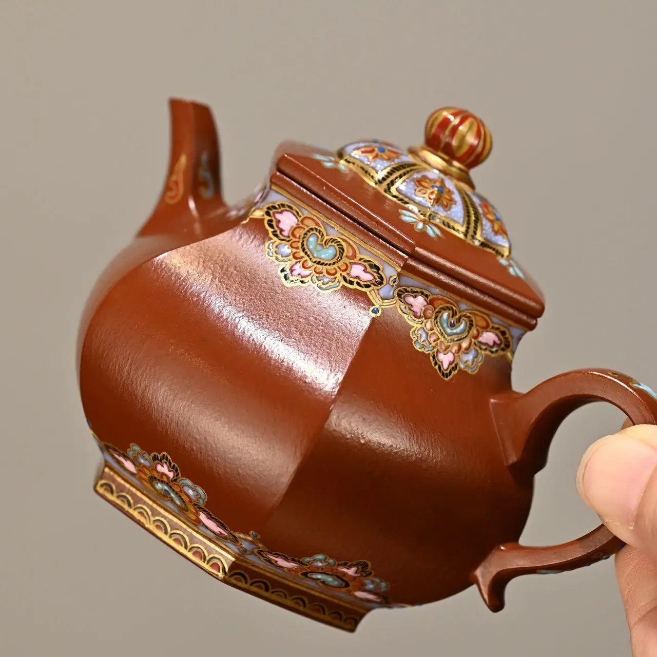 Liu Fang Jin Pan 150cc - Yixing Handmade Teapot 江苏宜兴