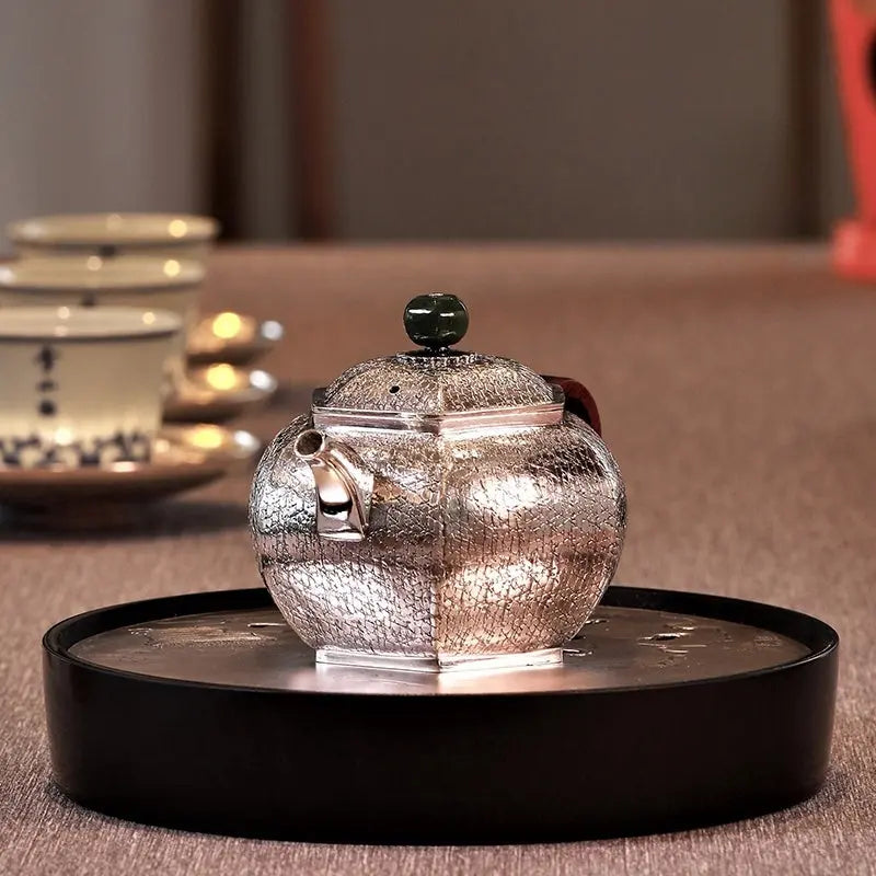 Liu Fang Lie Wen 160cc - Handmade silver pot zycschina