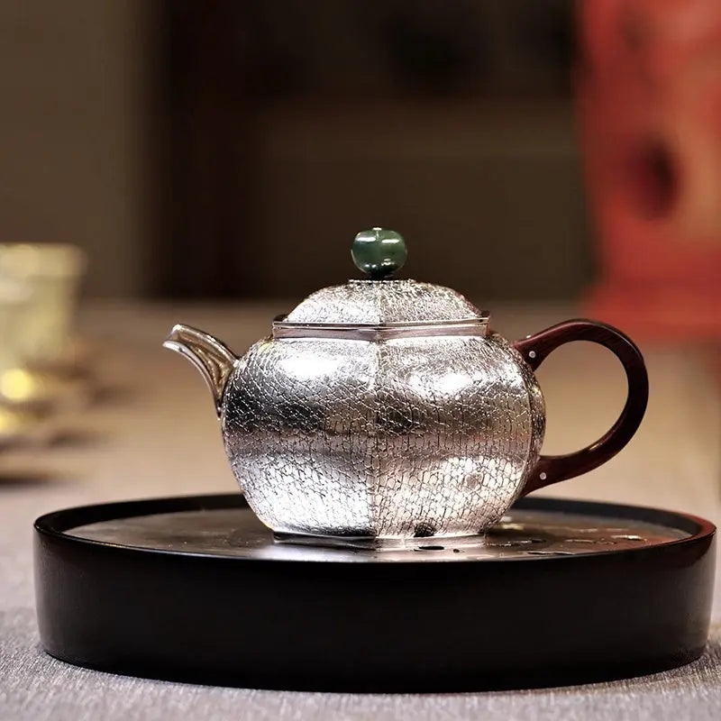 Liu Fang Lie Wen 160cc - Handmade silver pot zycschina