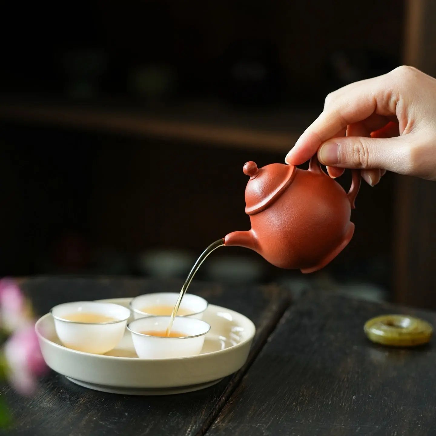 Liu Fang Pan Hu 100cc - Yixing Handmade Teapot 江苏宜兴