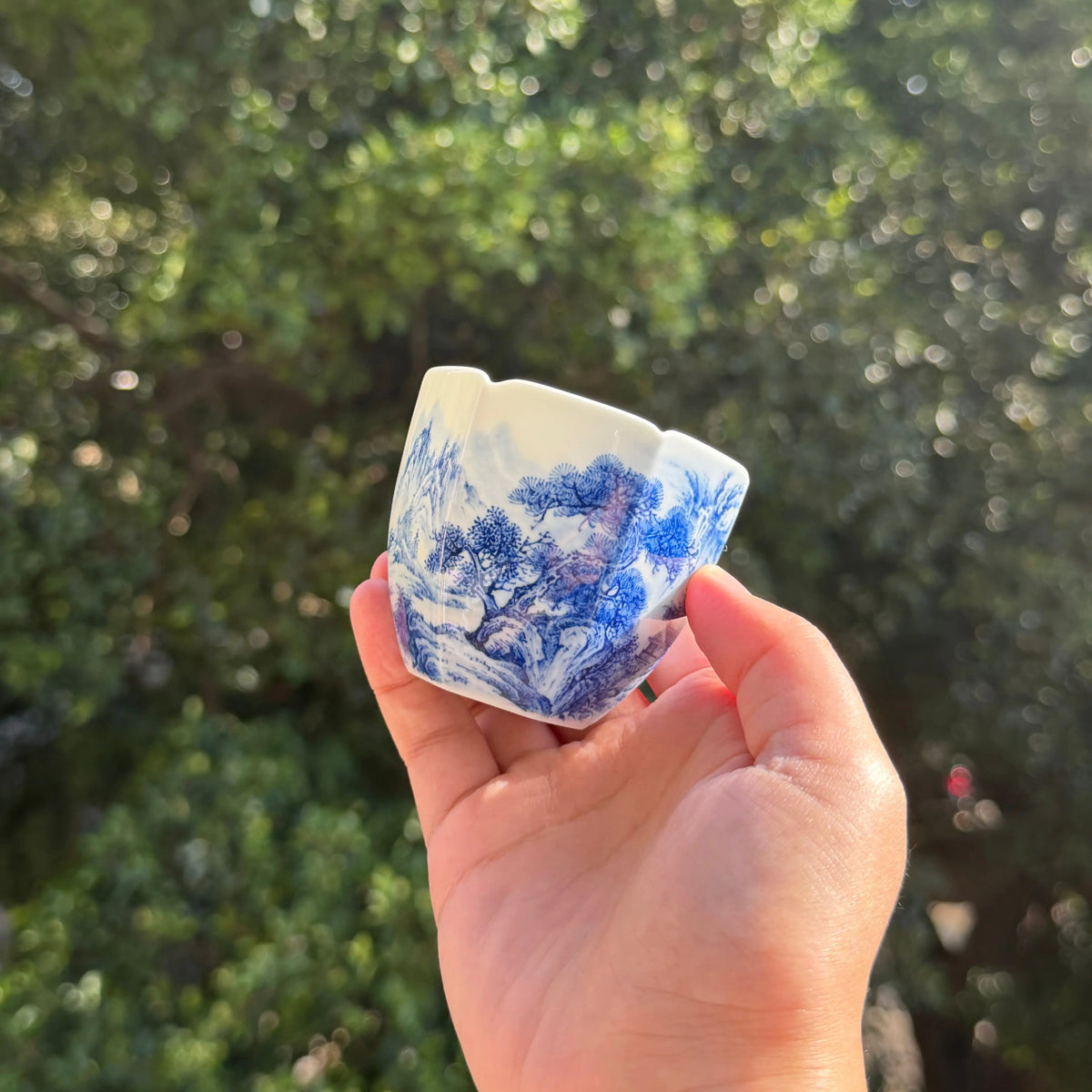 Liu Fang Shan Shui 100cc - Jingdezhen Porcelain Teacup zycschina