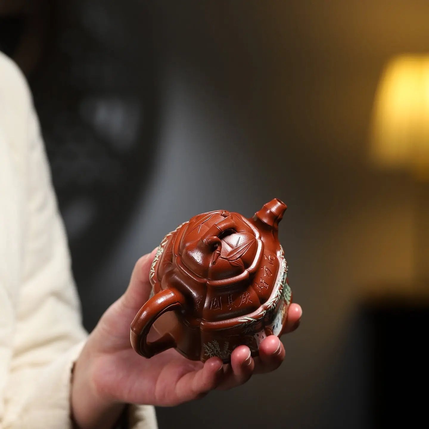 Liu Fang Zhu Ding 210cc - Yixing Handmade Teapot 江苏宜兴