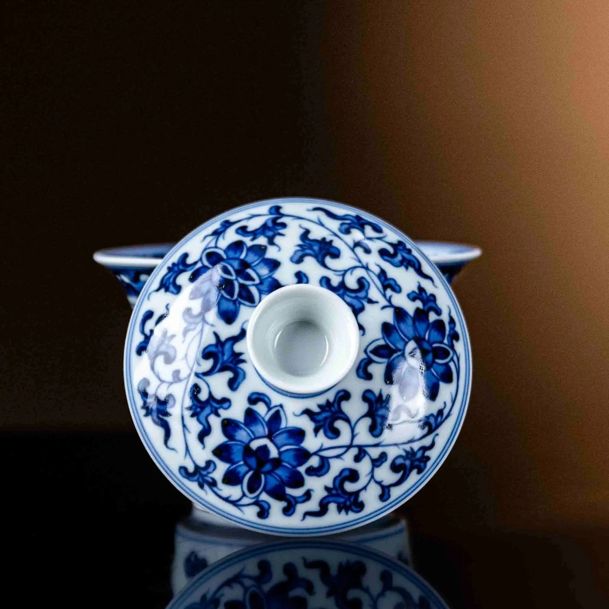 Long Chuan Hua 120cc - Jing De Zhen Porcelain Gaiwan zycschina