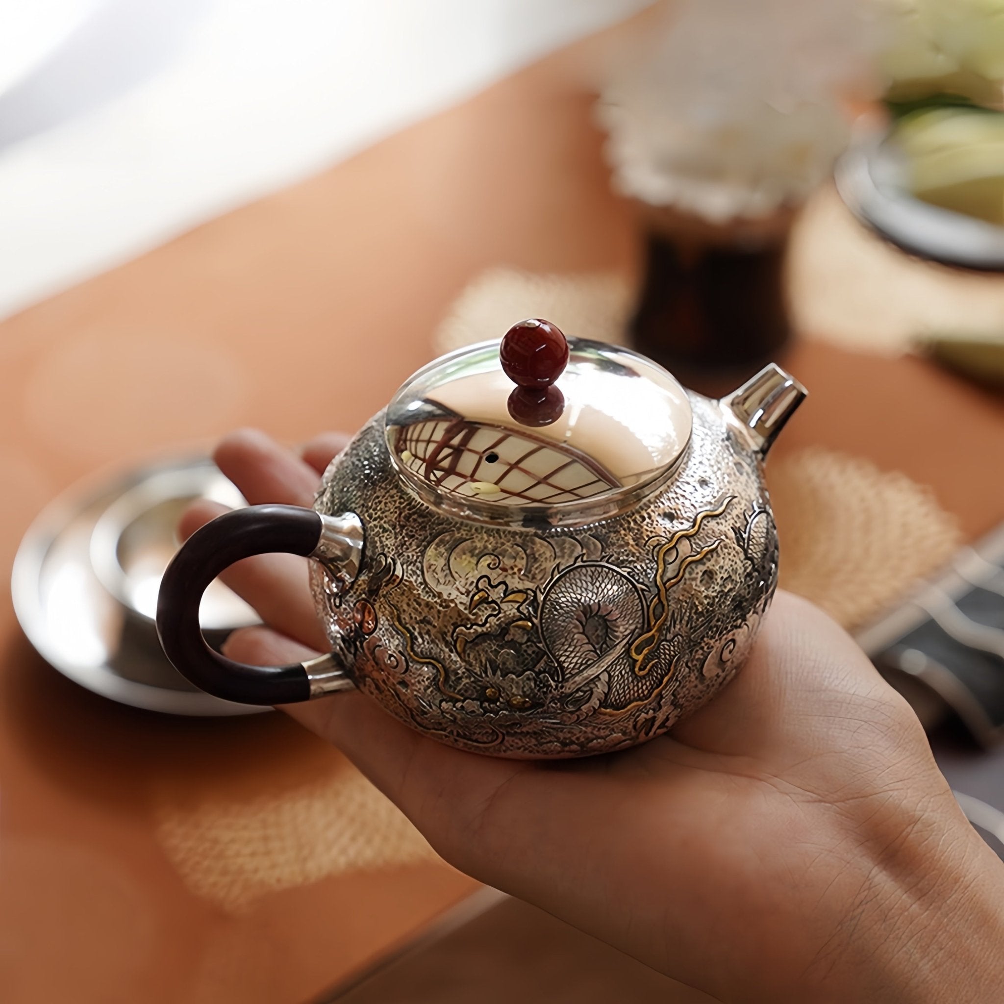 Long Fei Yun Wu 200cc - Handmade silver pot zycschina