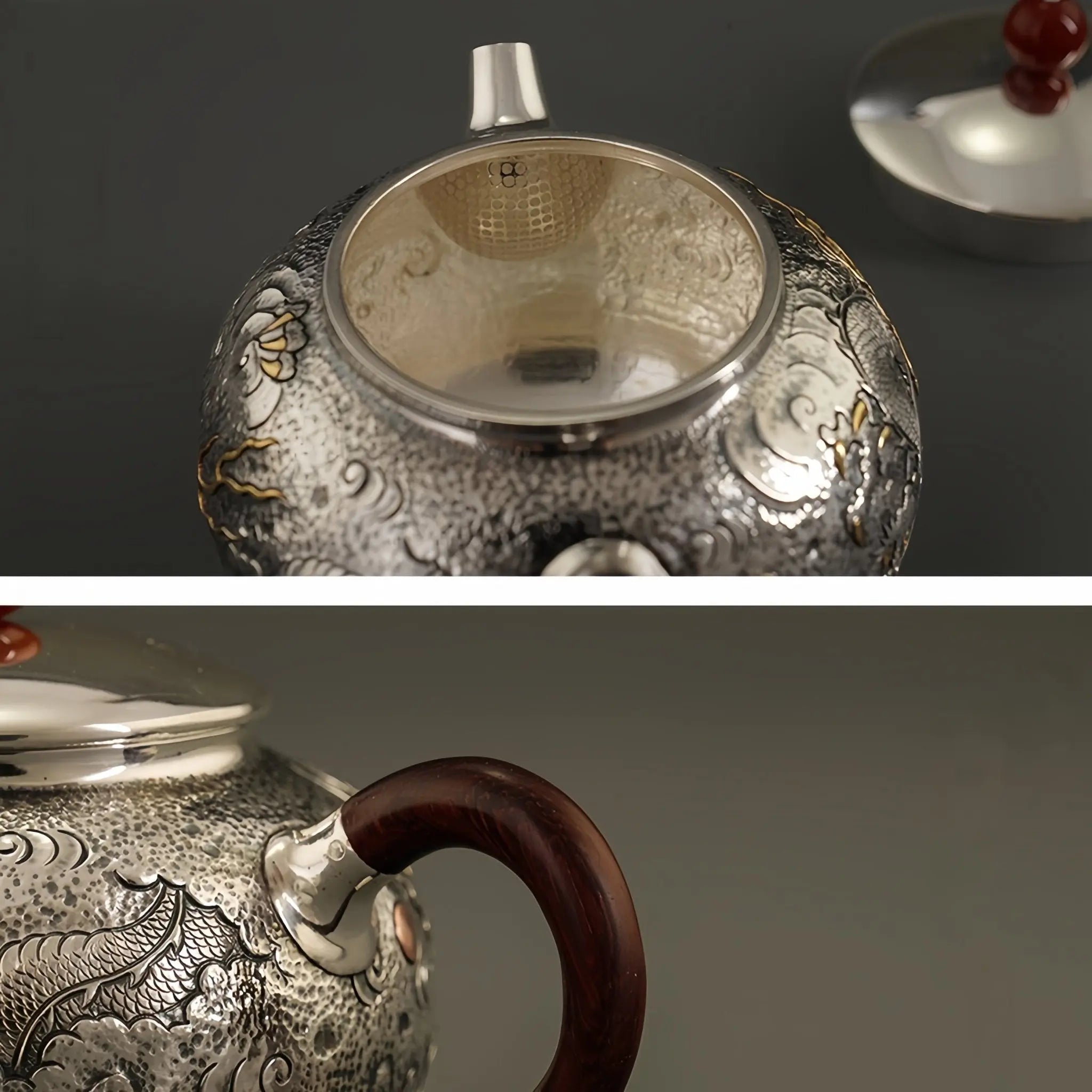 Long Fei Yun Wu 200cc - Handmade silver pot zycschina