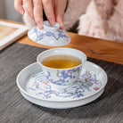 Mei Hua 140cc - Jing De Zhen Porcelain Gaiwan zycschina