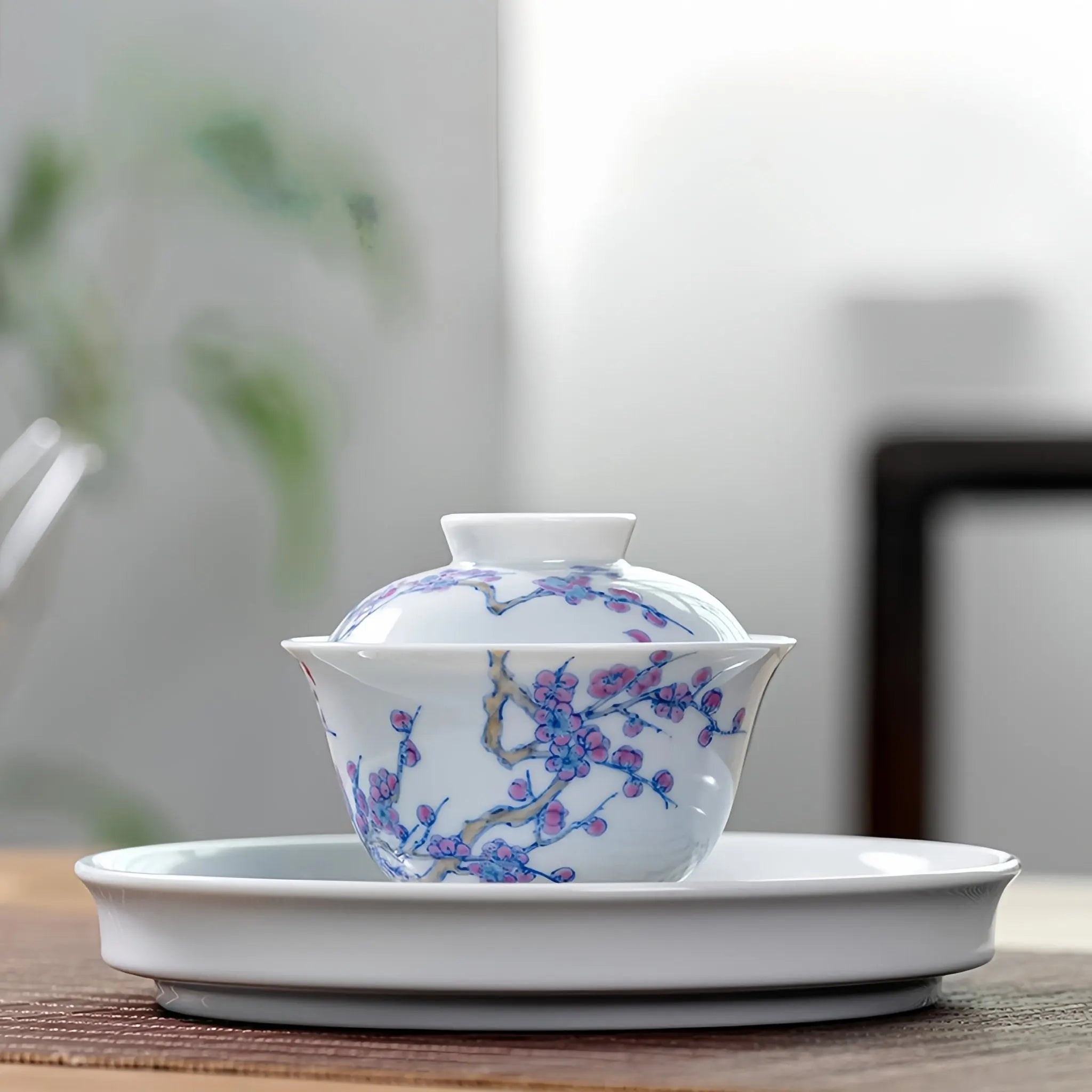 Mei Hua 140cc - Jing De Zhen Porcelain Gaiwan zycschina